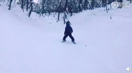 Jasper第一次滑雪